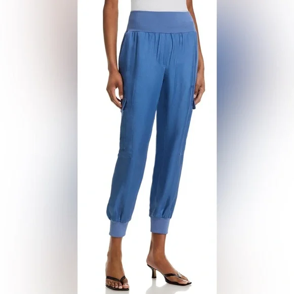 Cinq à Sept Blue and Light Blue Jogger Pants in Ocean Dew NWT - Picture 2 of 13